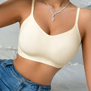 Ropa interior de mujer sin costuras, con tirantes de gel, soporte ajustable y sin anillo de acero
