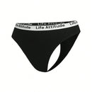Ropa interior de tanga comoda para mujeres con diseno simple y atractivo estampado
