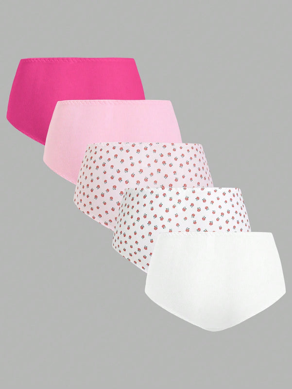 Conjunto de Tangas de triangulo casual con estampado completo para mujeres