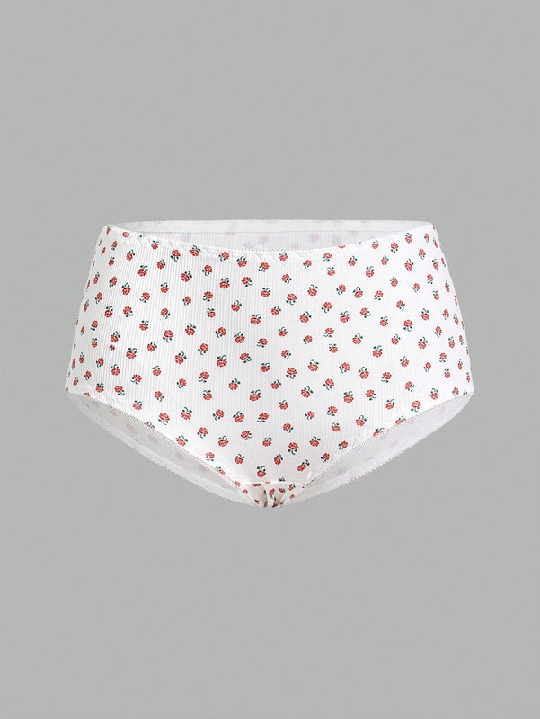 Conjunto de Tangas de triangulo casual con estampado completo para mujeres