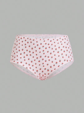 Conjunto de Tangas de triangulo casual con estampado completo para mujeres