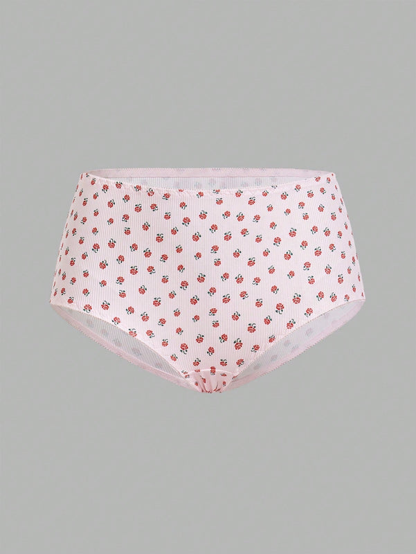 Conjunto de Tangas de triangulo casual con estampado completo para mujeres