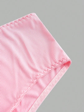 Conjunto de Tangas de triangulo casual con estampado completo para mujeres
