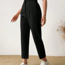 Pantalones arrugados para mujer