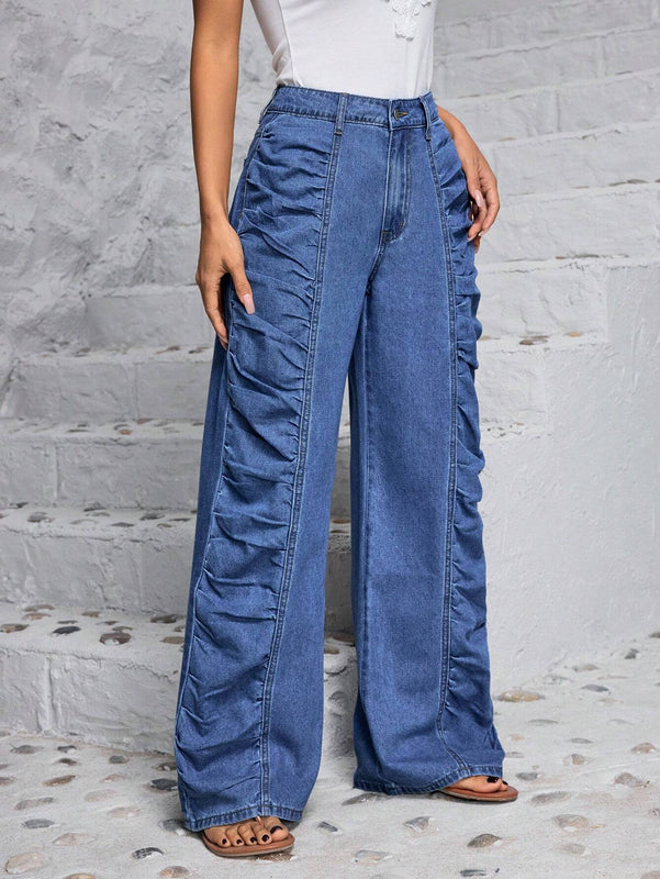 LUNE Jeans de mezclilla simple y sencillo de todos los dias para damas