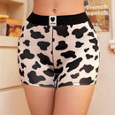 NEW 1 pieza de Bragas de mujer con estampado de vaca y alfabeto divertido y exotico