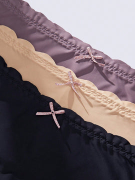 Calzones de mujer sin costuras con angulo plano, paquete de 3 piezas