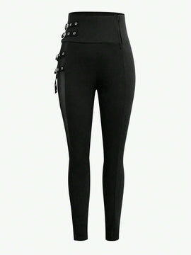 Essnce Pantalones casuales sencillos de unicolor para el uso cotidiano de las mujeres