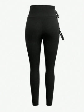Essnce Pantalones casuales sencillos de unicolor para el uso cotidiano de las mujeres