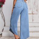 LUNE Jeans casuales de pierna ancha con diseno de moda para vacaciones