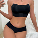 Set de 2 piezas de sujetador invisible con tirantes transparentes para verano, cierre frontal sin tirantes y realce de copa adhesiva