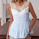 Clasi Camisa diaria sin mangas para mujer con impresion aleatoria