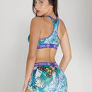 NEW Conjunto de shorts deportivos transpirables de poliester para mujer, que incluye ropa interior adelgazante y realzadora de la espalda
