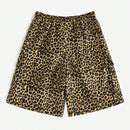 Coolane Shorts anchos de pierna ancha y patron de leopardo para mujer