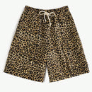 Coolane Shorts anchos de pierna ancha y patron de leopardo para mujer