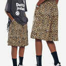 Coolane Shorts anchos de pierna ancha y patron de leopardo para mujer