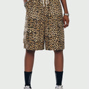 Coolane Shorts anchos de pierna ancha y patron de leopardo para mujer
