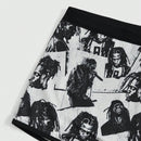 Romwe grunge punk 1 pieza calzoncillos boxer con estampado total de punk oscuro, distopia, hip hop, trenzas