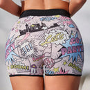 Ropa interior simple diaria para mujer con diseno impreso aleatorio