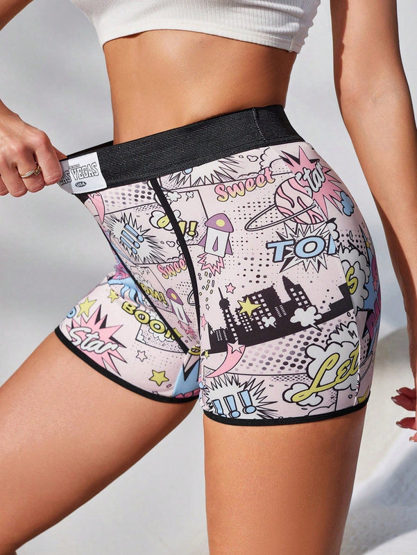 Ropa interior simple diaria para mujer con diseno impreso aleatorio