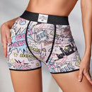 Ropa interior simple diaria para mujer con diseno impreso aleatorio