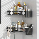 2pcs Estantes de Esquina de Acero Inoxidable para Baño y Cocina - Sin Taladro, Estantes de Almacenamiento Montados en la Pared
