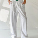 EZwear Pantalones largos de mujer en unicolor para uso diario en verano