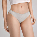 Leisure Ropa interior femenina diaria sencilla de triangulo unicolor (juego de 2)