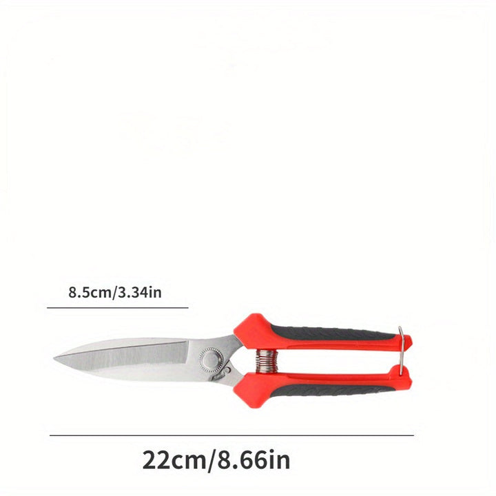 Juego de 3 piezas de tijeras de jardinería de acero inoxidable, tijeras de podar bonsáis para el hogar, tijeras para ramas de frutas, tijeras para recoger frutas, tijeras de jardín, tijeras para ramas, tijeras para podar flores, tijeras para ajo, tijeras