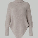 Essnce Sueter Con Cuello Alto Y Dobladillo Asimetrico