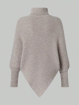 Essnce Sueter Con Cuello Alto Y Dobladillo Asimetrico