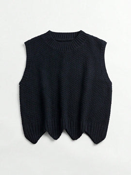 Essnce Chaleco Tipo Sueter Con Cuello Redondo Para Mujer