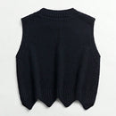 Essnce Chaleco Tipo Sueter Con Cuello Redondo Para Mujer