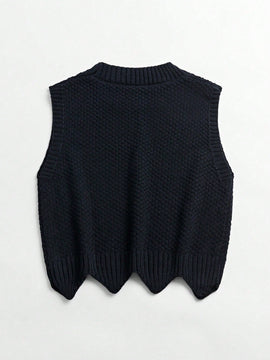Essnce Chaleco Tipo Sueter Con Cuello Redondo Para Mujer