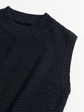 Essnce Chaleco Tipo Sueter Con Cuello Redondo Para Mujer