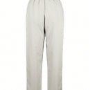 Pantalones largos casuales con botones y bolsillos de unicolor