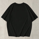 Camiseta casual de manga murcielago y cuello redondo con letras impresas para mujer en verano