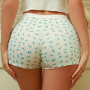 Shorts de seguridad de moda de ajuste estrecho para mujer con estampado floral menudo