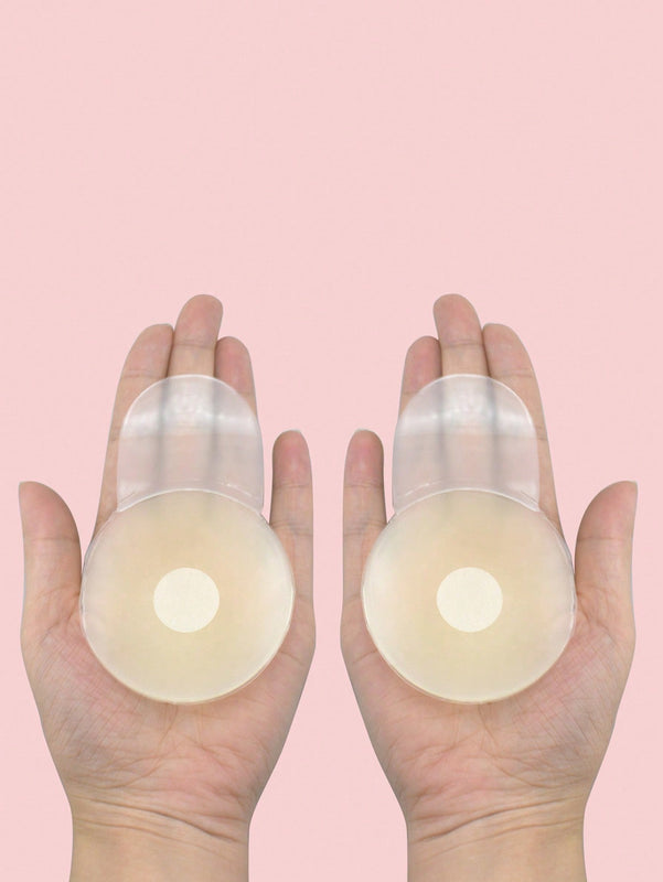 Cubiertas de pezon de silicona para levantar de 6,5 cm (2 pares con forma de flor), adecuadas para vestidos de novia y vestidos de noche en verano