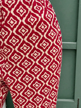 Frenchy Pantalones largos diarios simples para mujer con estampado regular