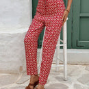 Frenchy Pantalones largos diarios simples para mujer con estampado regular