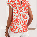 Camisa de moda sencilla y diaria para mujer con diseno estampado al azar