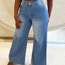 Pantalones anchos y sueltos para mujer con bolsillos para uso diario casual y salir