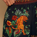 TRVLCHIC Pantalones anchos de cintura alta estampados completos para mujer (ideal para vacaciones)