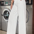 Forever 21 Nuevos jeans blancos casuales de tiro bajo y pierna ancha