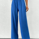 Tall pantalones de pierna ancha con cintura tipo saco