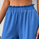 Tall pantalones de pierna ancha con cintura tipo saco