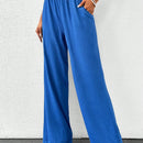 Tall pantalones de pierna ancha con cintura tipo saco