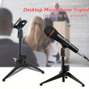 1 pieza de soporte de micrófono ajustable con conector XLR - Soporte de escritorio plegable y portátil, material ABS resistente para oficina, estudio de grabación, podcasting y transmisión en vivo, micrófono para grabación, equipo de estudio, diseño eleg