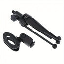 1 pieza de soporte de micrófono ajustable con conector XLR - Soporte de escritorio plegable y portátil, material ABS resistente para oficina, estudio de grabación, podcasting y transmisión en vivo, micrófono para grabación, equipo de estudio, diseño eleg
